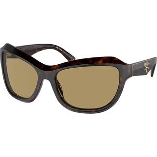 Prada PR A27SF Asian Fit 17N70G 63 Solbriller Kvinder Tortoiseshell - Radica Tortoise - 63mm
