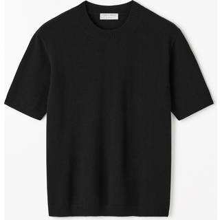 May Wool Cashmere T-Shirt - Black - XS