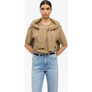 May Wool Cashmere T-Shirt - Light Brown - L