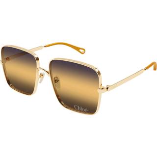 Chloé Kvinde CH0324S 001 Solbriller Metal Guld Firkantet Nuanceret