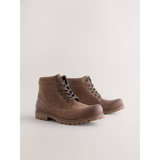 Next Brown Tall Rugged Leather Boots