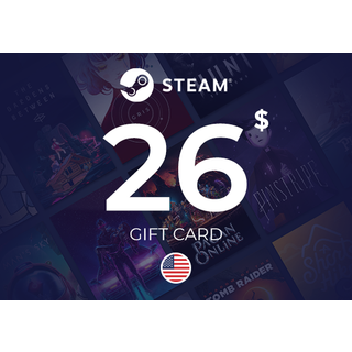 Steam Wallet Gift Card 26 USD Key - UNITED STATES