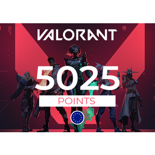 VALORANT Gift Card - 5025 Valorant Points Key - EU