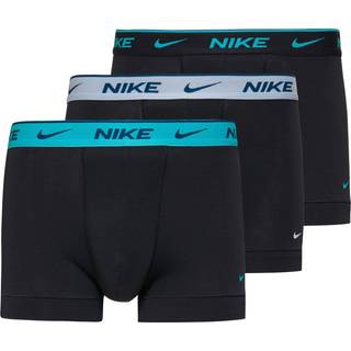 Nike Everyday Cotton Stretch Boxer Shorts Men - Black, Blue, Size XL - black