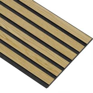 I-Wood Basic Original akustikpanel, klar olieret, sort filt og sort kerne, egefiner, 17 x 300 x 2780 mm