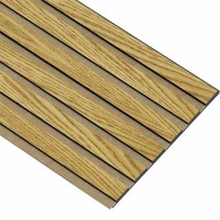 I-Wood Basic Original akustikpanel, brun olieret, brun filt og sort kerne, egefiner, 17 x 300 x 2780 mm