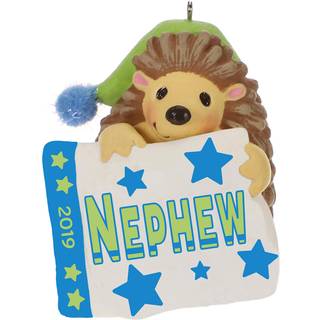 Hallmark keepsake julepynt 2019 år dateret nevø pindsvin