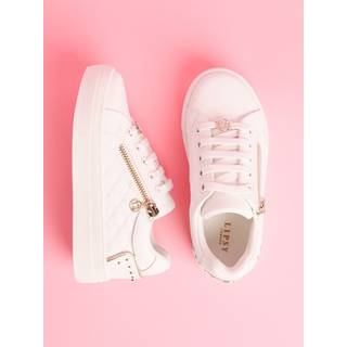 Lipsy Lipsy White Quilted Spot Detail Girls Sports Trainers