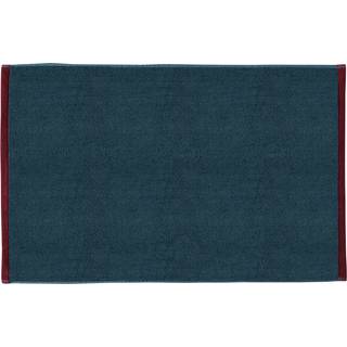 Mette Ditmer Soft Bademåtte 50x80 Cm / Midnatsblå - Badeværelsesmåtter Økologisk Bomuld Lysegrå - SOFBMB78