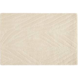 Decotique Leaf Dørmåtte 60x90 Cm Offwhite - Mønstrede tæpper Uld Fra New Zeeland Off-White - ART LEAF 60 X 90 CM
