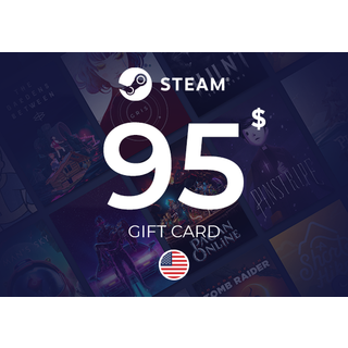 Steam Wallet Gift Card 95 USD Key - UNITED STATES