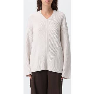'S Max Mara Falcone ribbed-knit wool hoodie - white - M