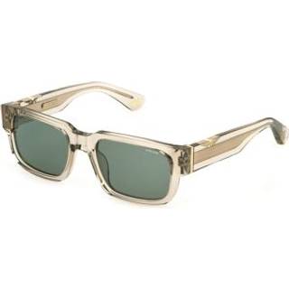 Police Mand SPLP24 ORIGINS MAXI 1 06S9 Solbriller Acetat Grøn Grå Firkantet Normal