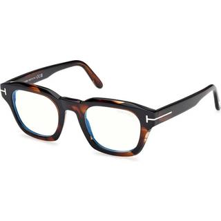 Tom Ford FT6083-B 056 Blue-Light Block 48 Briller Mænd Tortoiseshell - Striped Dark Tortoise - 48mm