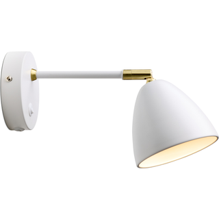 Halo Design Room hvid-messing væglampe