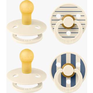 BIBS Studio Colour Sut 4-pak Latex Str. 1, Pin Ivory Vanilla/Pin Ivory Steel Blue