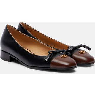 Valentino Garavani Valet Du Roi leather ballet flats - black - EU 35