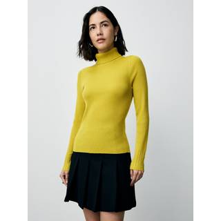 Next Ribbet trøje med rullekrave og uld