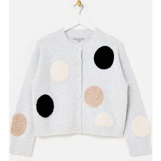 Oliver Bonas Oliver Bonas Strikket Cardigan Med Pletter Og Rund Hals
