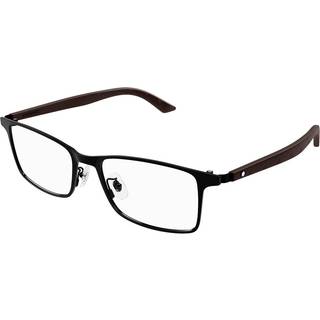 Montblanc MB0361O Asian Fit 002 54 Briller Mænd Black - Black - 54mm