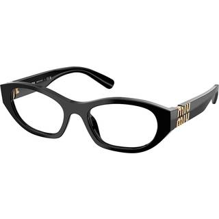 Miu Miu MU03WVF Asian Fit 16K1O1 51 Briller Kvinder Black - Black - 51mm