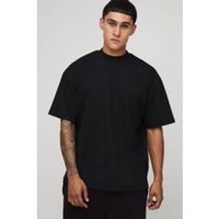 Mens Black Oversized Super Heavyweight T-shirt