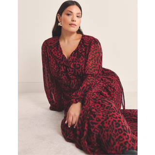 Simply Be Simply Be Georgette Midi Kjole med Flæsekant - 14