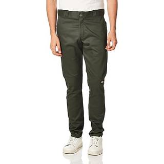Dickies Men Skinny-Straight Double Knee Work Pant Olive Green 38W X 34L
