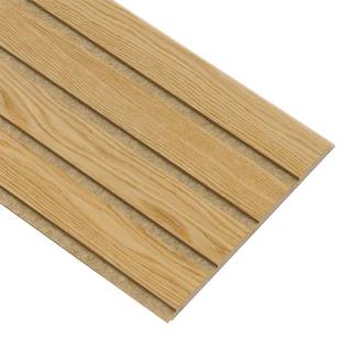 I-Wood Basic 4-lamel akustikpanel, klar olieret, brun filt og lys kerne, egefiner, 16 x 300 x 2780 mm
