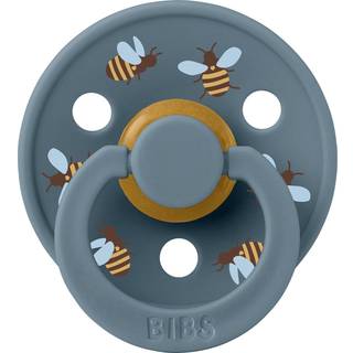 BIBS Rund Colour Sut - Str. 2 - Naturgummi - Studio - Bumblebee - Petrol