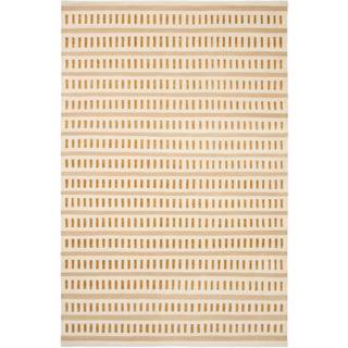 Chhatwal & Jonsson Ladakh gulvtæppe 180x270 Cm Offwhite / / Masala Yellow - Mønstrede tæpper Uld Beige - DH872233-25