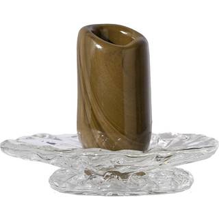 Byon Lara XS lysestage 9 cm, grøn/ klar