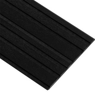 I-Wood Basic Mixed akustikpanel, sortmalet, sort filt og sort kerne, egefiner, 17 x 300 x 2400 mm