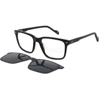 Reebok RBK2002 with Clip-on 057P 56 Briller Mænd Black - Gloss Black on Tortoise - 56mm