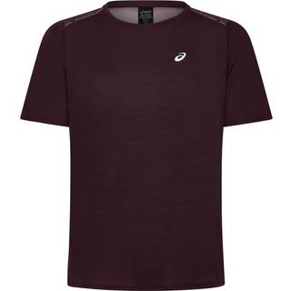 ASICS Road Running Shirt Women - Dark Red, Size S - dark_red