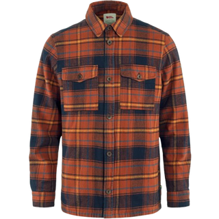 Fjällräven Men's Övik Lite Padded Shirt Autumn Leaf/Dark Navy, Autumn Leaf-Dark Navy, M