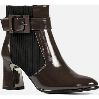 Lunar Lunar Trudy ankelstøvler med hæl og lakering