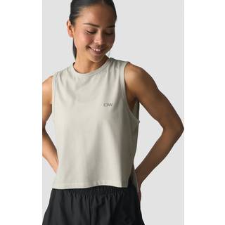Mirage Cropped Singlet Light Beige