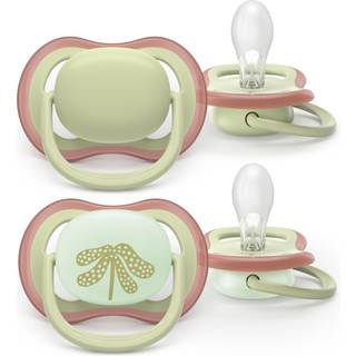 Philips Avent Pacifier ultra air dag og nat, 6-18m, Grøn 2 stk