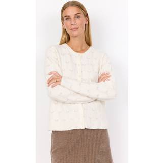 Strikket cardigan med hulmønster