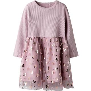 NAME IT Langærmet Kjole Rosally Keepsake Lilac