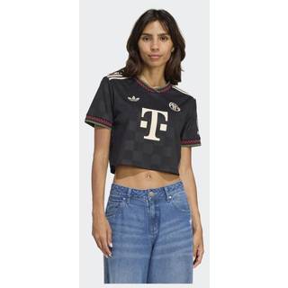 FC Bayern München 25/26 cropped tredjetrøje - Black / Halo Ivory - XL