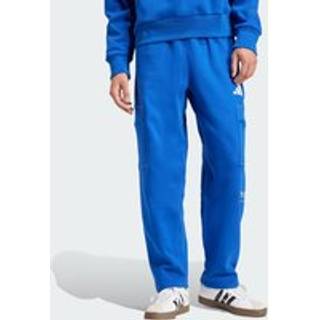 ALL SZN Fleece Graphic Loose Cargo Pants - Royal Blue / Off White - 2XL