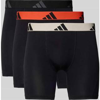 adidas 3-pak Active Flex Cotton Boxer Brief - Black/Orange - Large * Kampagne *