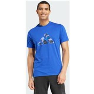 Train Essentials Camo Graphic Logo T-shirt - Semi Lucid Blue - M