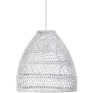 PR Home hængelampe, Maja Outdoor, Ø 53 cm, hvid, rattan Outdoor, Hvid/opal, Træ