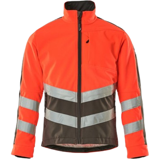 MASCOT SAFE SUPREME Sheffield fleecejakke, hi-vis rød/mørk antracit - S