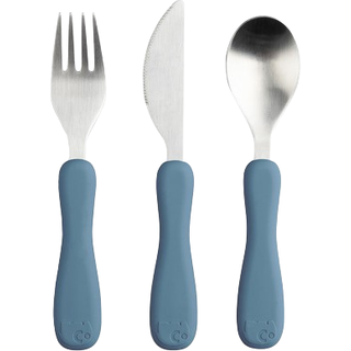 Sebra Bestik silikone Fanto Nordic blå