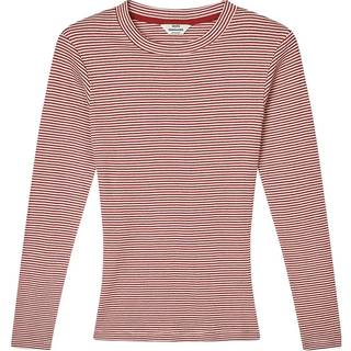 2x2 Cotton Stripe Tuba T-shirt, Winery/Vanilla Ice, S