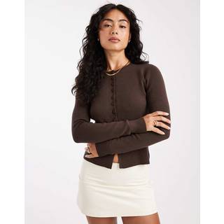 Threadbare Strikket cardigan med rund hals og struktur fra Threadbare